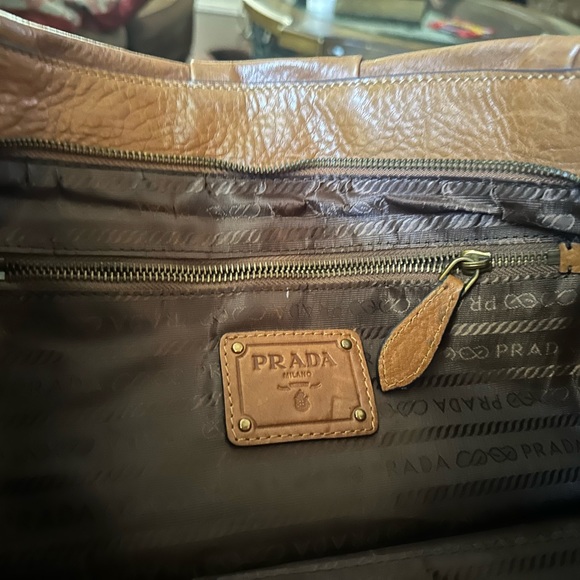 Brown leather Prada purse - Picture 8 of 12